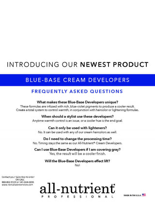 Blue Base Cream Developers 33.8 oz